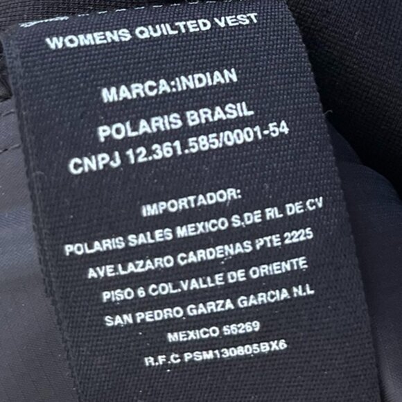 Indian Motorcycle Woman's Clayton Quilted Thro Vest Sz XS - Picture 10 of 11